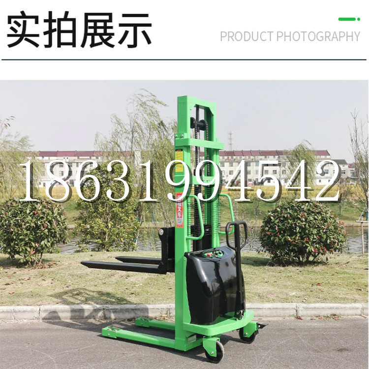 临夏县电动叉车堆高车液压铲车电瓶1吨2吨站驾步行式小型全自动叉车